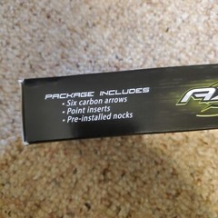 Easton Axis Carbon Arrows 340 w/ Blazer Vanes (6pk) 5mm micro arrows