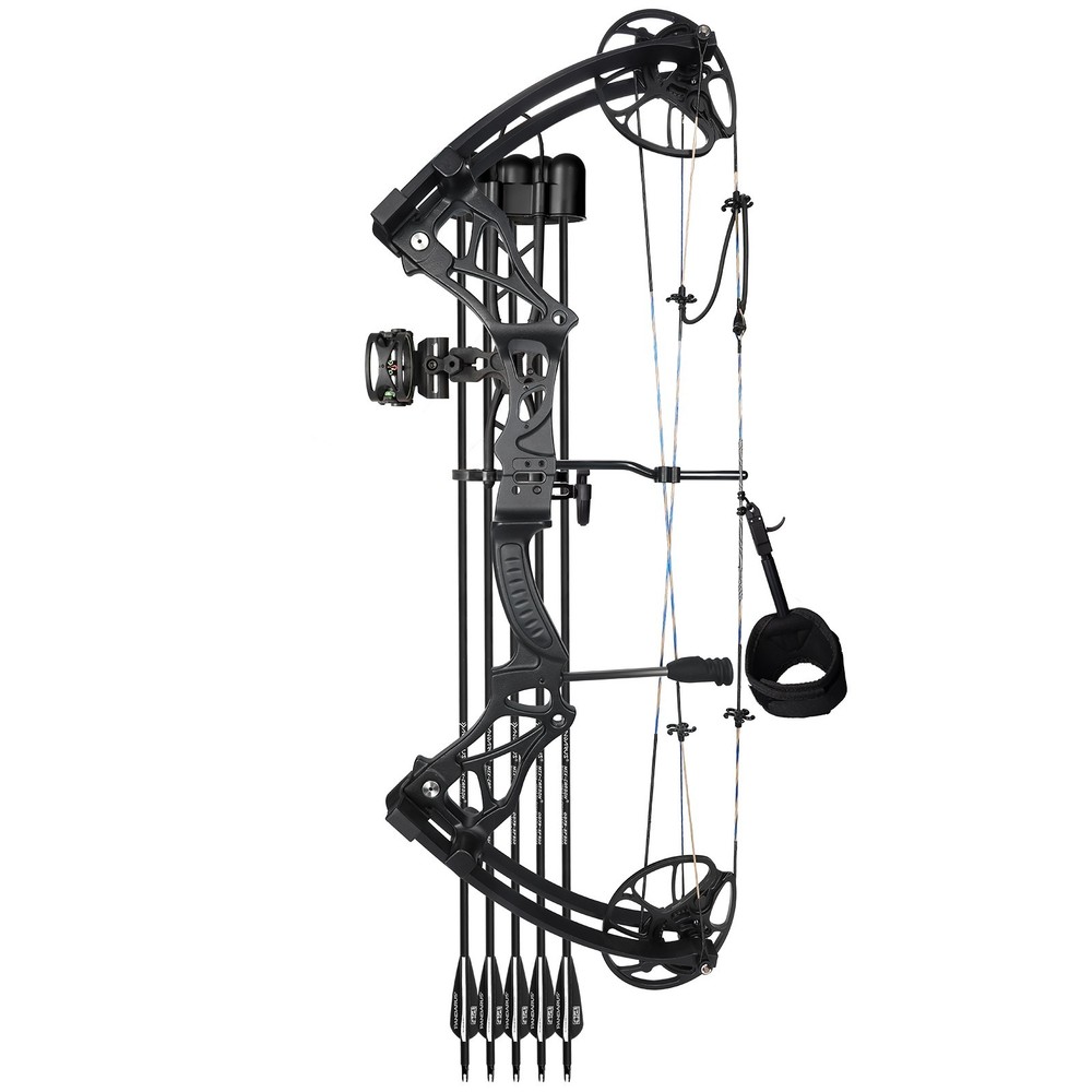 Archery Compound Bow For Adults and Teen,0-70Lbs,Adjustable Hunting Training Set