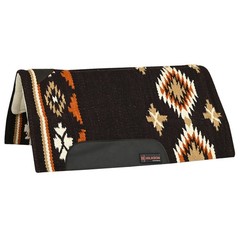 HILASON 32×32 In Western Horse Saddle Wool Blanket Pad Fur Padding Brown
