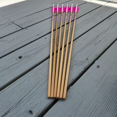 Half Dz 11/32 Cedar Arrows 31″ RW Fletch 5″ 35-45# With 130gn Field Points