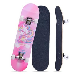 Skateboards for Beginners Kids Boys Girls Teens and Adults, 31 Inch Complete …