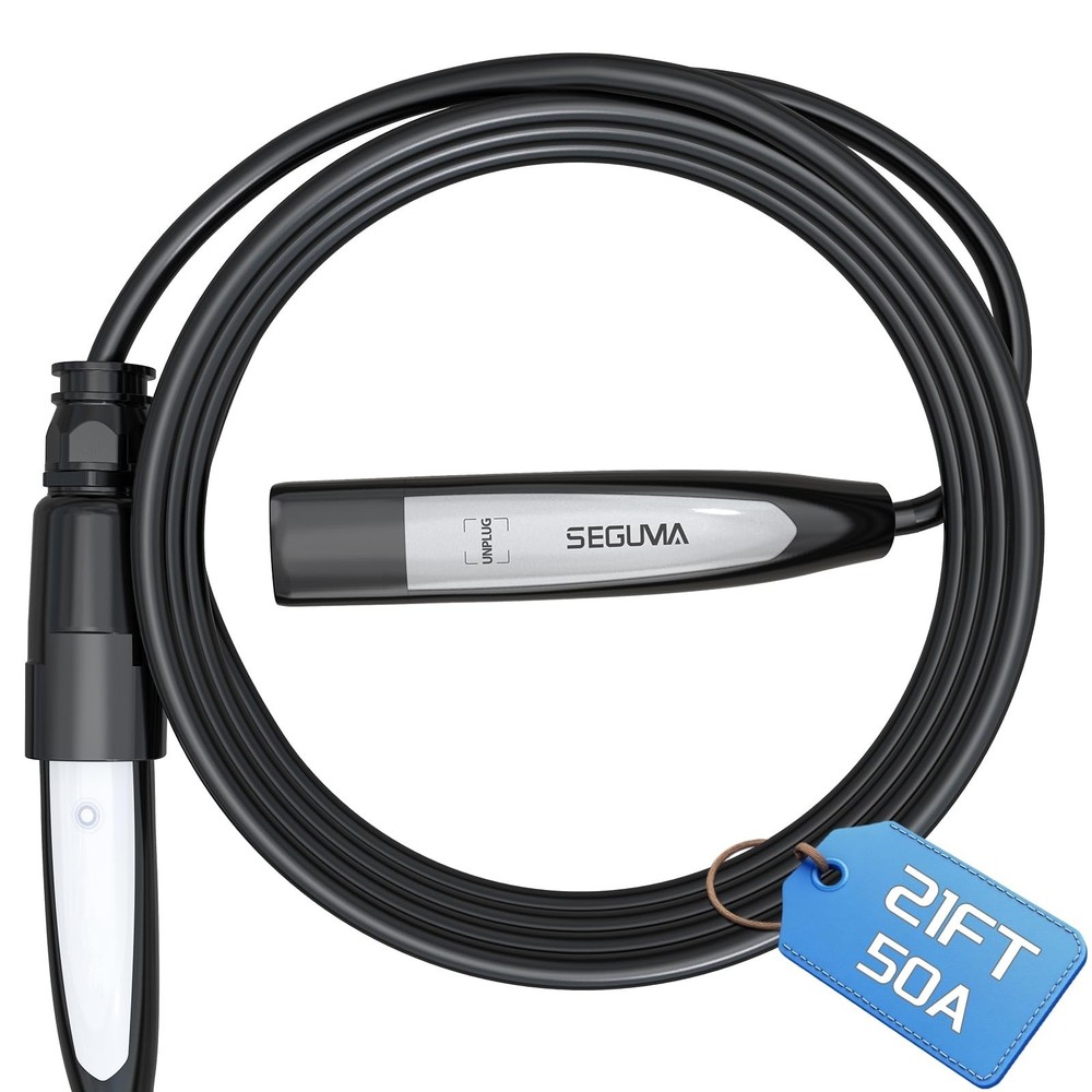 SEGUMA EV Charger Extension Cable for Tesla, Up to 50A 21FT 240V 12KW NACS Ex…