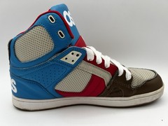 Osiris NYC 83 CLK High Top Sneakers Blue Cream Red Mens Size 9.5 Very Clean Rare