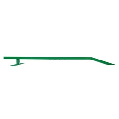 84.9In Skate Grind Rail Portable Skateboard Rail For Scooters, Snowboard Green