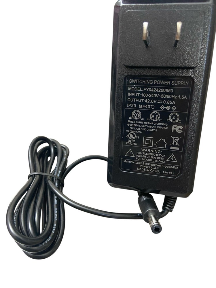 🇺🇸 🆕 Gotrax Electric Scooter Adapter Power Supply 42.0V 1.5A – FY0424200850