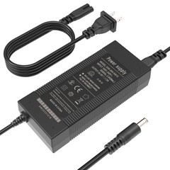 EVAPLUS 54.6V Smart Charger for 48V Lithium All black 5.5mm 1-Prong DC Plug