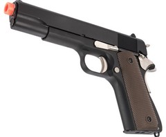 GE Metal Gas Blow Back Airsoft Gun 1911 up to 320 FPS/0.2G BB Black & Silver