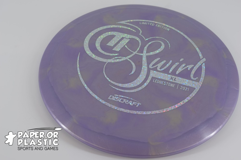 Discraft Ledgestone 2021 TI SWIRL XL Disc Golf 174 G Driver Light Purple Silver