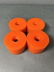 Vintage NOS Powerflex 5 ORANGE 🍊 Skateboard Wheels 1970’s oj sims juice road