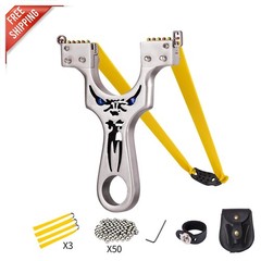 High-Power Metal Slingshot with 100 Ammo Balls – Ultimate Target Shooting Tool