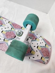 Penny Board 27″ Skateboard Pink Retro Fresh Prints Pattern White Green Australia
