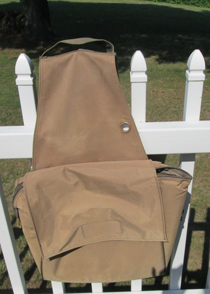 LARGE INSULATED TAN SADDLE WESTERN SADDLE BAGS