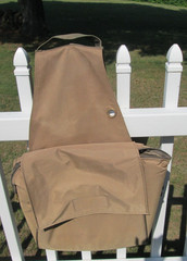LARGE INSULATED TAN SADDLE WESTERN SADDLE BAGS