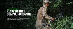 Lightweigt Hunting Compound Bow Kit for Beginner & Intermediate Archer ,30-70Lbs