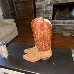 Andreson Bean, Outpost Western Wear. Umber & Briciato Ostrich. 9.5D