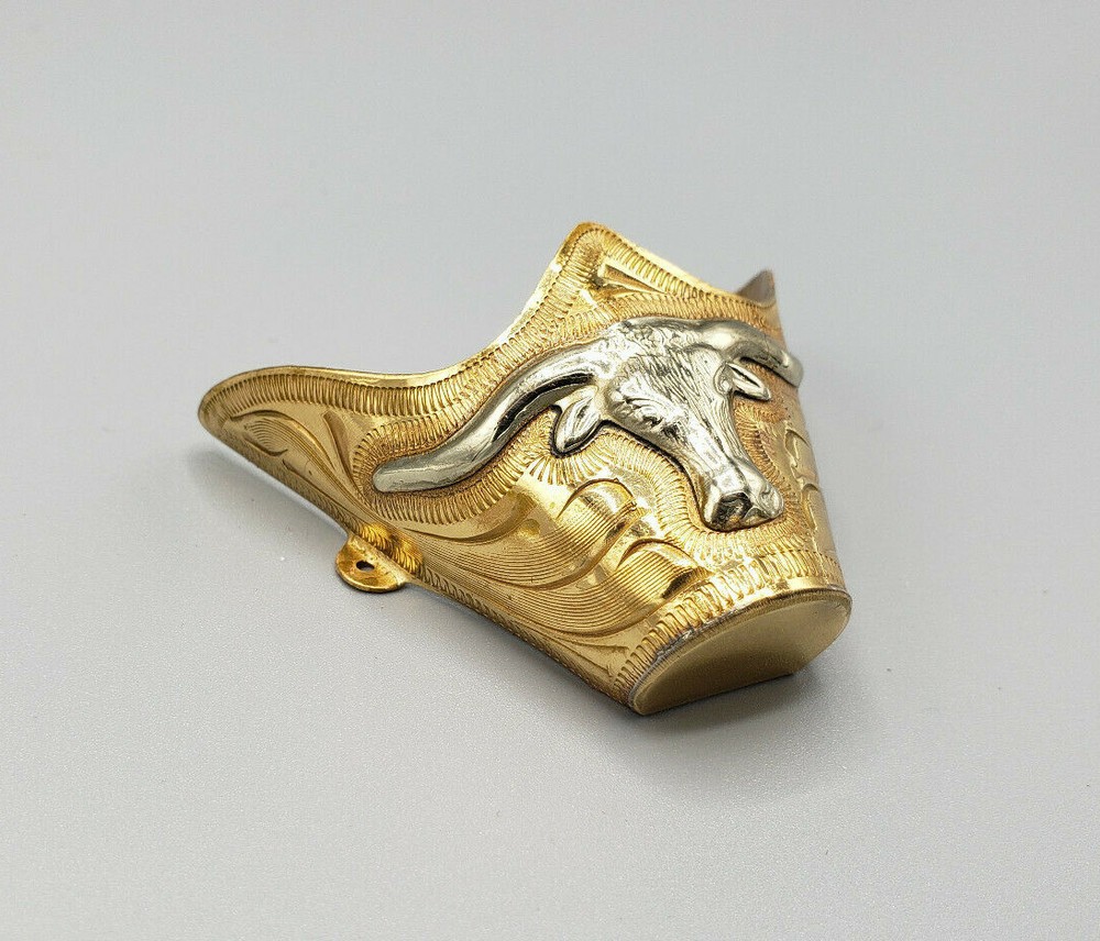WESTERN COWBOY BOOT TIPS Pair – Long Horn Flat Tips