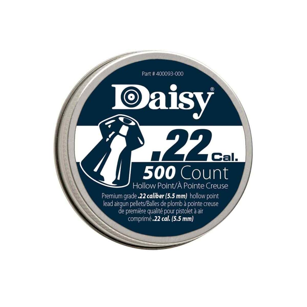 Daisy .22 Caliber PrecisionMax Hollow-Point Pellets, 500-Count for Air Guns