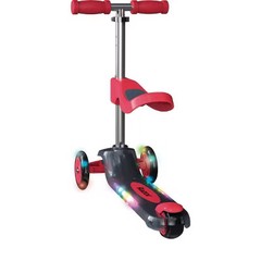 Razor Kids Trike Kick Scooter Adjustable LED Lights Beginner Red Rollie DLX