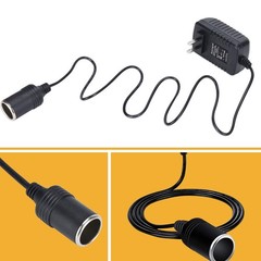 AC to DC Converter 12V 24W Car Cigarette Lighter Socket, 100-240V to 12V 2A A…