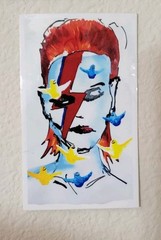 Jason Lee Prime Wood David Bowie Tribute Deck Krooked Mark Gonzales + STICKER