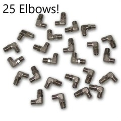 25 Kingman Spyder steel 90 Degree Swivel Elbow Gas Fittings 1/8″ NPT Metric LOT