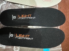 SALOMON LIGHT FOOTPRINT INSOLES + UNDER-SOLES MEDIUM (MENS SIZE 8-9) BRAND NEW