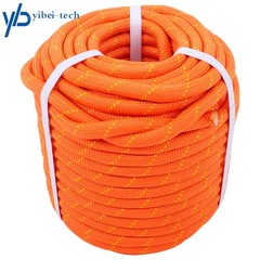 1/2in × 125ft Double Braided Polyester Rope Breaking Strength 8400 Pounds Orange