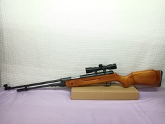COMPETITION MODEL 62 SHANGHAI SINGLE STROKE .177 PELLET BB AIR RIFLE W/ SCOPE