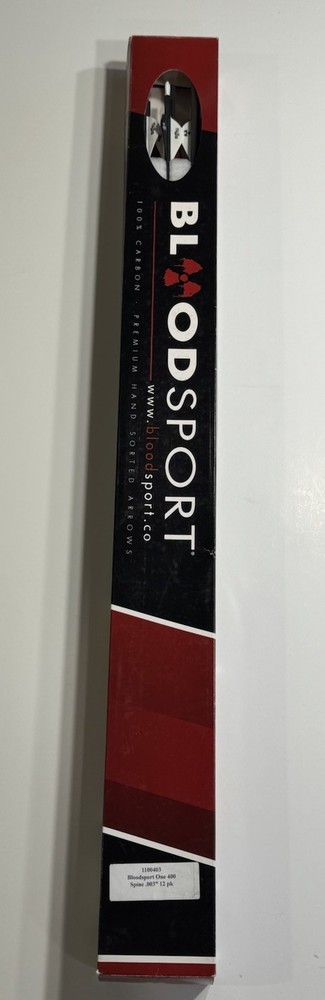 New Bloodsport Micro Diameter 12 Carbon Arrows .003 Straightness 400 Spine 31”