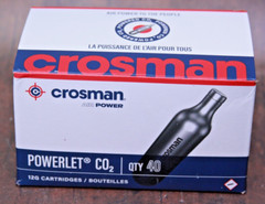 Crosman Powerlet CO2 Cartridges 12 Grams 40 Count for Air Rifles and Pistols