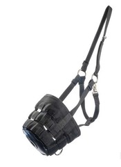 New Horse Grazing Muzzle w/Halter Horse Size