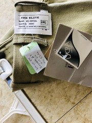THE ELITE Ladies *BREECHES *Sz 24L KHAKI *NEW Cotton Blend