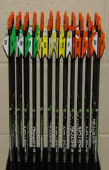 New Easton Axis 340 Spine 5mm Arrows- 10.7 GPI-Cut/Insert Av,1 Dozen (12 arrows)