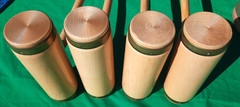 Rare Forster USCA Croquet 4-Player Tournament Grade 1987-1988 Brass Ring Mallets