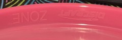 Discraft ESP Swirl Zone 3 Point Swirl Zone Basketball Stamp Pink Disc Golf
