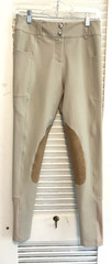 28) FR FREE RIDE RIDING Equestrian Breeches Beige Khaki EXC! Pants