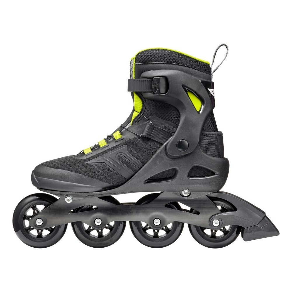ROLLERBLADE Men’s Macroblade 84 Boa Black and Lime Roller Skates (073706001A1)