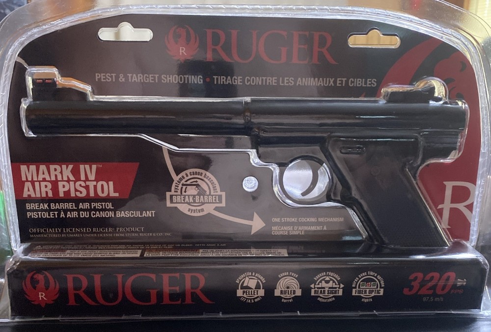 Ruger Mark IV .177 Pellet Break Barrel Air Pistol NEW in BOX
