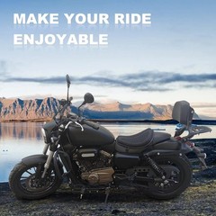 Foldable Motorcycle Gel Seat Cushion, Large 3D-Honeycomb Large, Black