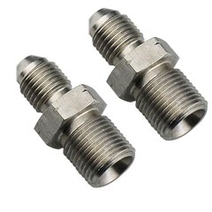 2 Pack Stainless Steel Male Flares -3 AN to M12 x 1.0 – 2 Pack