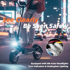 NFC 5000W Electric Scooter for Adults 55Miles 50MPH Off-Road Tire Fast E-Scooter