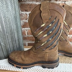 CODY JAMES MEN’S FLAG WESTERN WORK BOOTS – NANO COMPOSITE TOE 9.5 EE