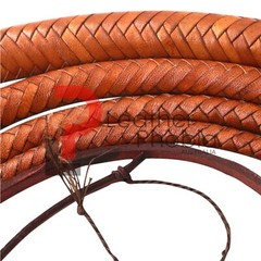 Kangaroo Hide Leather BULLWHIP 04 Feet Long 16 Plaits CUSTOM Heavy Duty BULLWHIP