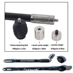 ZSHJGJR Archery Bow Stabilizer Balance Bar Rod System 3-30 Inch Carbon Fiber