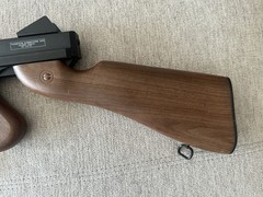 Thompson U.S. Model 1928 Electric Airsoft Rifle Drum Magazine Wood-Style