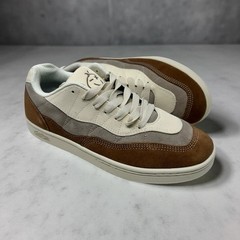 Etnies»Snake» Skate Shoes Brown Tan Grey Suede Canvas Sneakers M8/W9.5 NWB