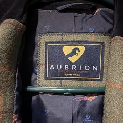 Aubrion Green Wool Plaid Button Jacket, Lined w/ Pockets, Children Size 9-10