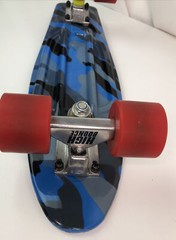 High Bounce Unisex Kids Blue Four Carry Wheels Complete Classic Skate Board