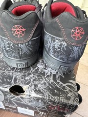 DC Shoes x Slayer Black Low-Top Skateboarding Shoes Men’s US 9 Medium