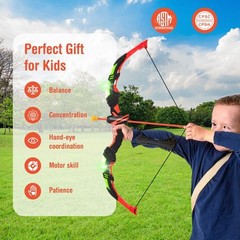 Kids Boy’s Girl Bow & Arrow Archery Set Outdoor Shooting Game w/ Target